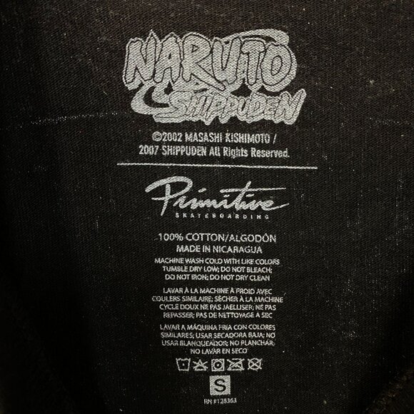 Primitive x Naruto Shippuden Sasuke vs. Kakashi - Team 7 T-Shirt Small - Picture 6 of 6